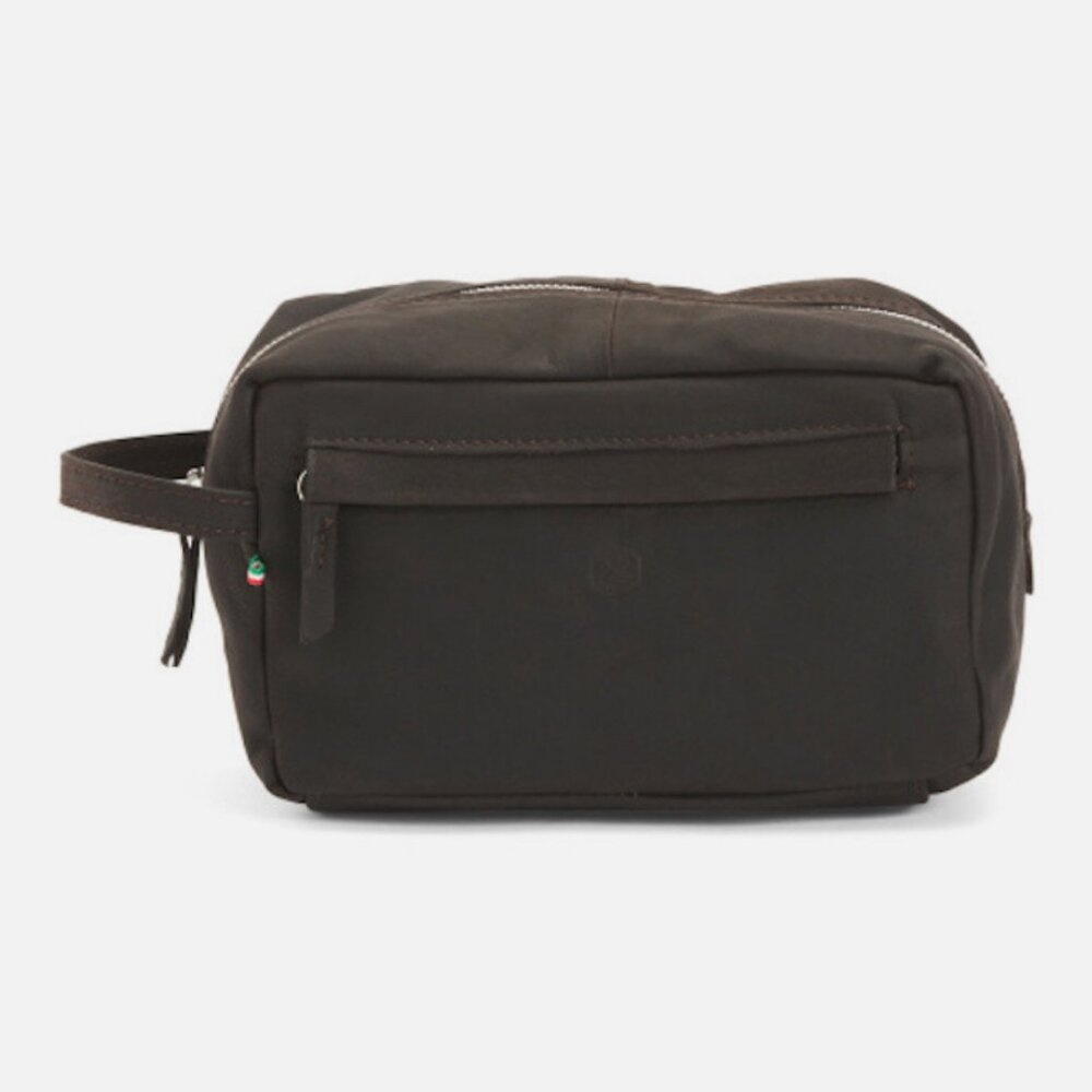 Valentina Toiletry Bag Dopp Kit Leather